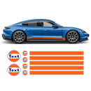 Gulf 19' Racing Stripes, for Porsche Taycan
