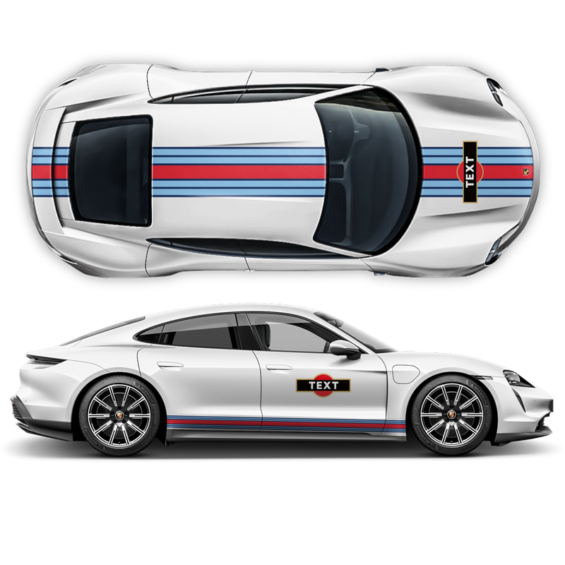 19' Martini Racing stripes, for Porsche Taycan