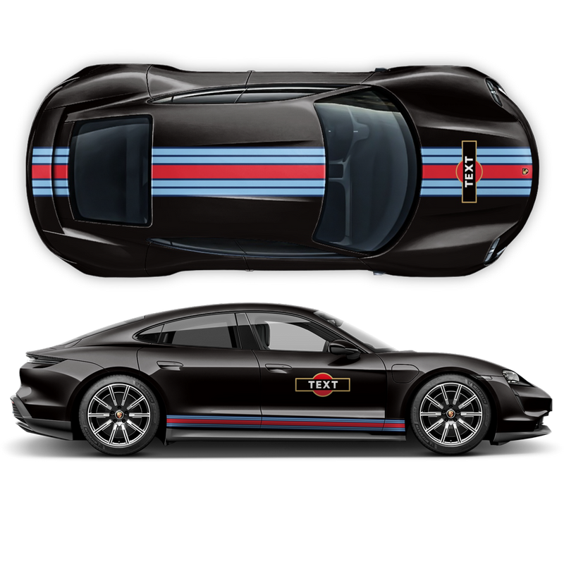 19' Martini Racing stripes, for Porsche Taycan