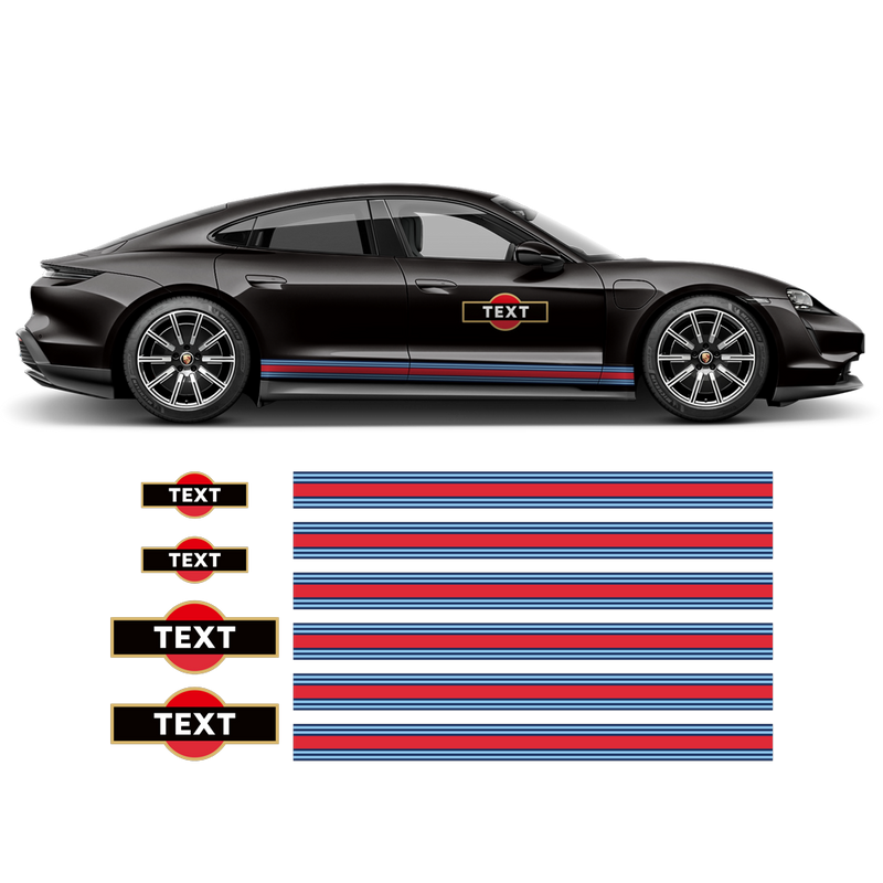 19' Martini Racing stripes, for Porsche Taycan