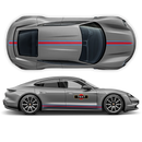 Thin Martini Racing Stripes Set, for Porsche Taycan