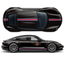 Thin Martini Racing Stripes Set, for Porsche Taycan