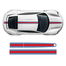 Thin Martini Racing Stripes Set, for Porsche Taycan