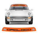 Windshield Gulf Style decals, for Carrera / Cayman / Boxster / Spyder