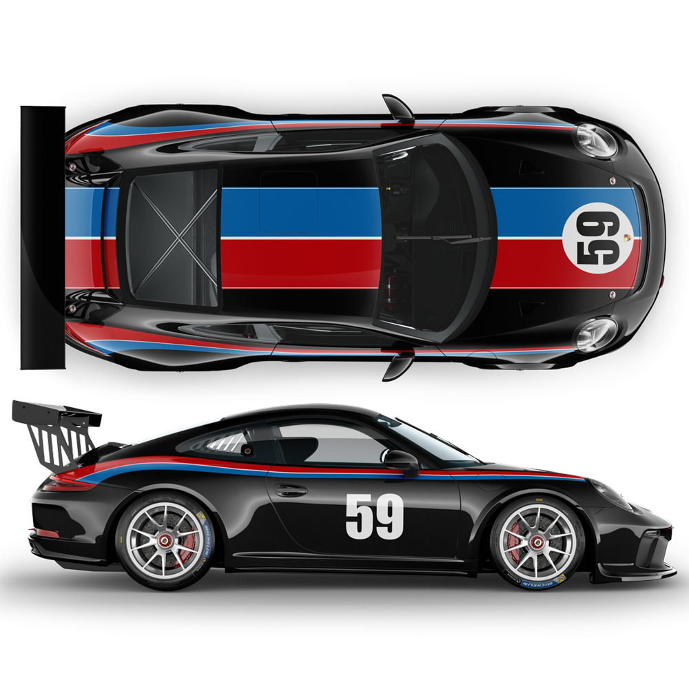 Brumos Sticker Stripes BRUMOS style, Carrera 2005 - 2024