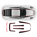 Contoured Stripes Over The Top, for Carrera / Cayman / Boxster 2005 - 2023