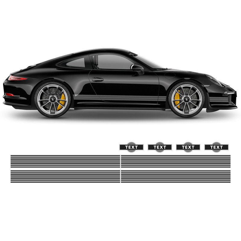 Kit Stickers Compatible With Porsche 944 & 924 Martini Racing Le Mans Stripe + Race Number of Your Choice Kit Stickers Compatible With Porsche 944 & 924 Martini Racing Le Mans Stripe + Race Number of Your Choice