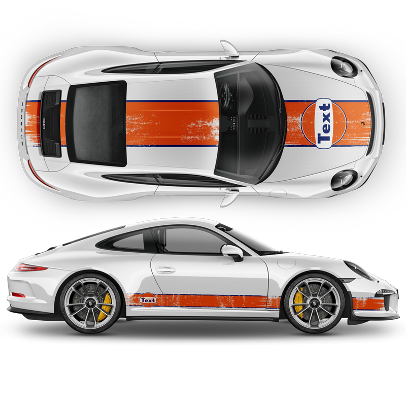 GULF Le Mans Scratched Racing Stripes set, Carrera 1999 - 2023