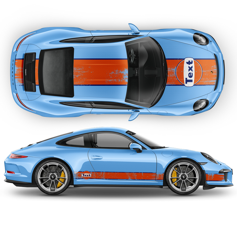 GULF Le Mans Scratched Racing Stripes set, Carrera 1999 - 2023