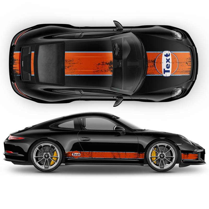 GULF Le Mans Scratched Racing Stripes set, Carrera 1999 - 2023