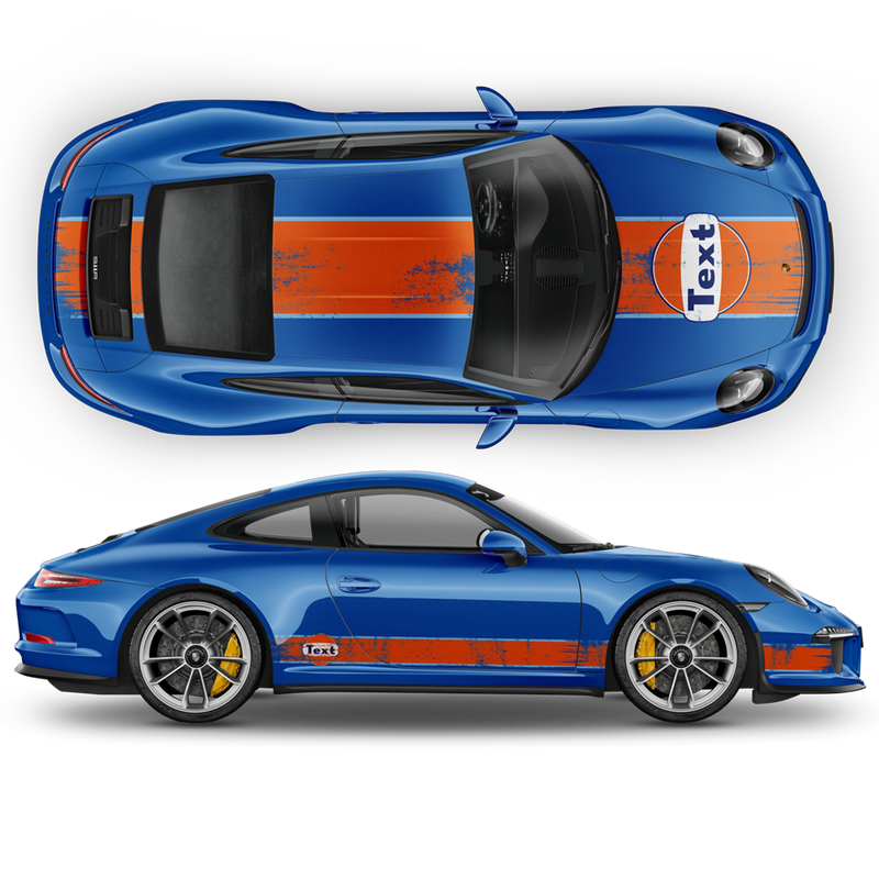 GULF Le Mans Scratched Racing Stripes set, Carrera 1999 - 2023