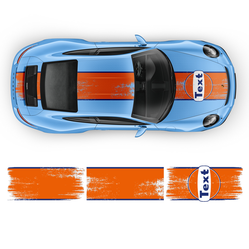 GULF Le Mans Scratched Racing Stripes set, Carrera 1999 - 2023
