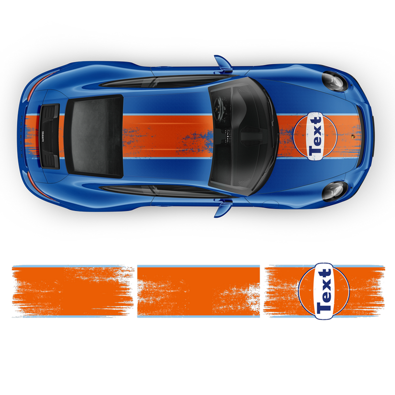 GULF Le Mans Scratched Racing Stripes set, Carrera 1999 - 2023