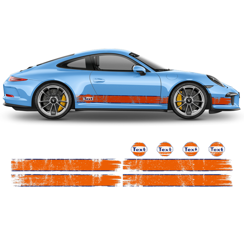 GULF Le Mans Scratched Racing Stripes set, Carrera 1999 - 2023