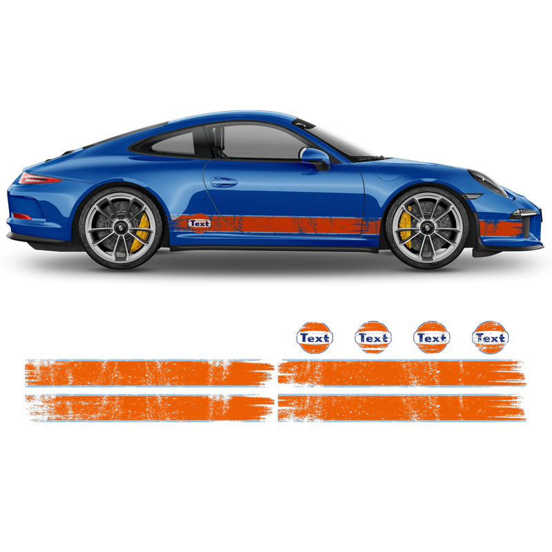 GULF Le Mans Scratched Racing Stripes set, Carrera 1999 - 2023