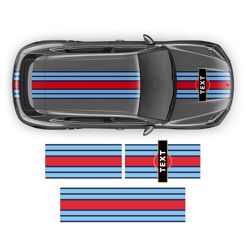 Martini Racing Stripes, for Cayenne / Macan