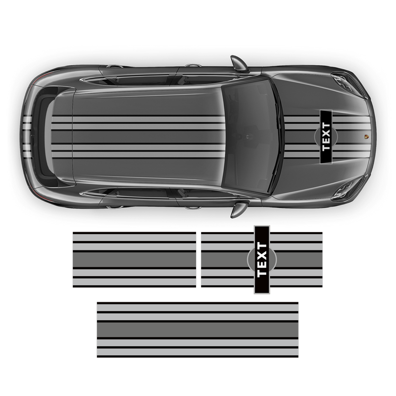 Martini Racing Stripes, for Cayenne / Macan
