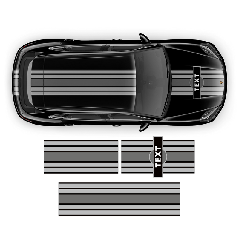 Martini Racing Stripes, for Cayenne / Macan