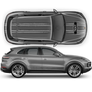 Martini Scratched Racing Stripes, Cayenne / Macan