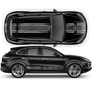 Martini Scratched Racing Stripes, Cayenne / Macan