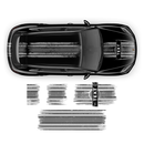 Martini Scratched Racing Stripes, Cayenne / Macan