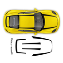 Thin Top Racing Stripes, for Porsche Cayman / Boxster