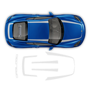 Thin Top Racing Stripes, for Porsche Cayman / Boxster