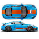 GULF Le Mans RACING STRIPES Set, Cayman / Boxster