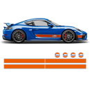 GULF Le Mans RACING STRIPES Set, Cayman / Boxster