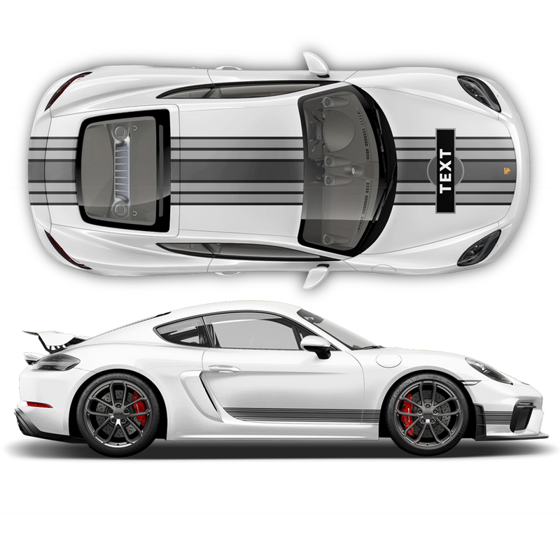 Martini Racing stripes, for Cayman / Boxster