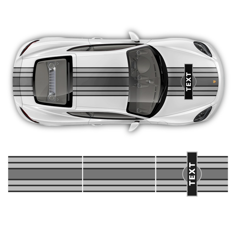 Martini Racing stripes, for Cayman / Boxster