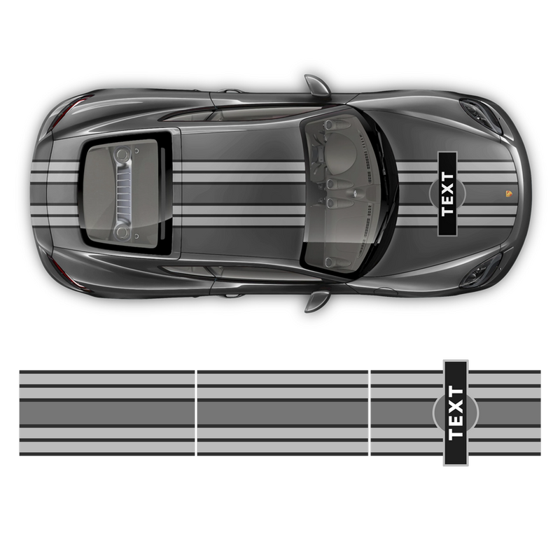 Martini Racing stripes, for Cayman / Boxster