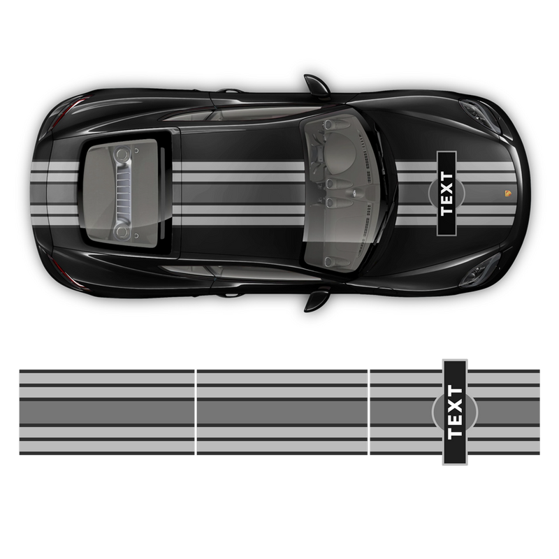Martini Racing stripes, for Cayman / Boxster