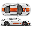 GULF Le Mans Scratched Racing Stripes set, Cayman / Boxster