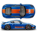 GULF Le Mans Scratched Racing Stripes set, Cayman / Boxster