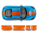GULF Le Mans Scratched Racing Stripes set, Cayman / Boxster