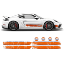 GULF Le Mans Scratched Racing Stripes set, Cayman / Boxster