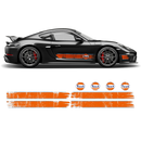 GULF Le Mans Scratched Racing Stripes set, Cayman / Boxster