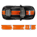 GULF Le Mans Scratched RACING STRIPES Set and logos, Cayman / Boxster