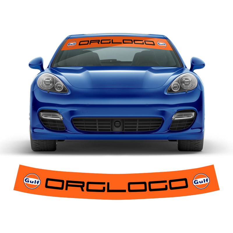 Windshield Gulf Style decals, for Panamera