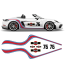 Curved Martini Side Stripes Graphic, for Cayman / Spyder