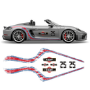 Scratched Curved Martini Side Stripes Graphic, for Cayman / Spyder