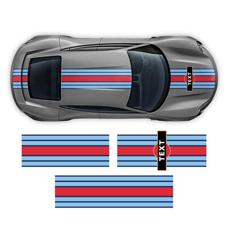 19' Martini Racing stripes, for Porsche Taycan