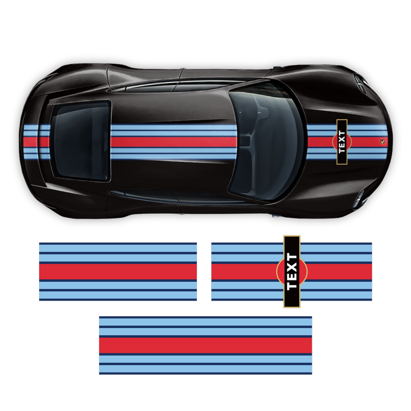 19' Martini Racing stripes, for Porsche Taycan