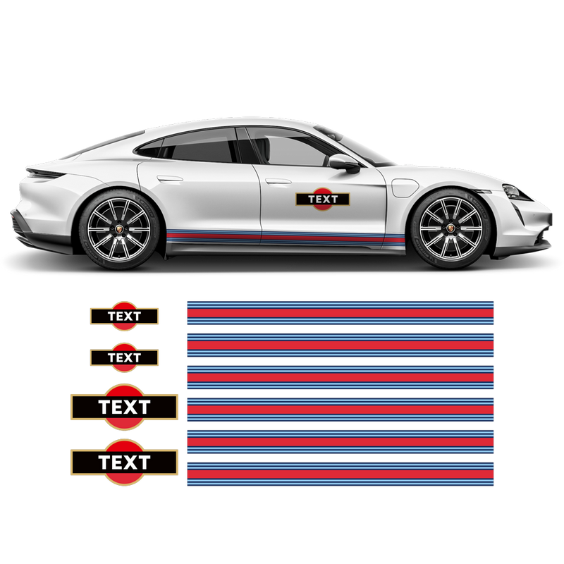 19' Martini Racing stripes, for Porsche Taycan