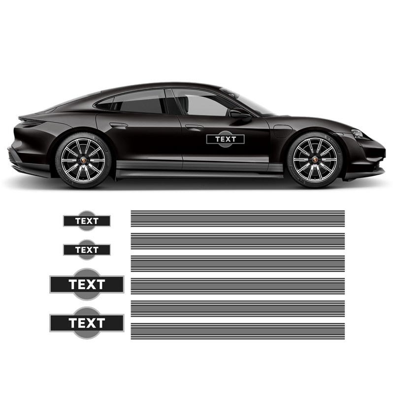 19' Martini Racing stripes, for Porsche Taycan