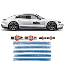 Scratched Thin Martini Racing Stripes Set, for Porsche Taycan