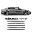 Scratched Thin Martini Racing Stripes Set, for Porsche Taycan