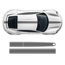 Thin Martini Racing Stripes Set, for Porsche Taycan