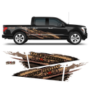 SCRATCHED multicolor Offroad 4x4 side graphics, for Ford F150 2015 - 2026 Decals - autodesign.shop